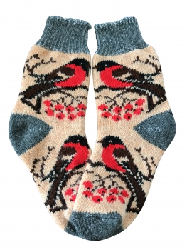 Kuschelsocken aus Schafwolle S45